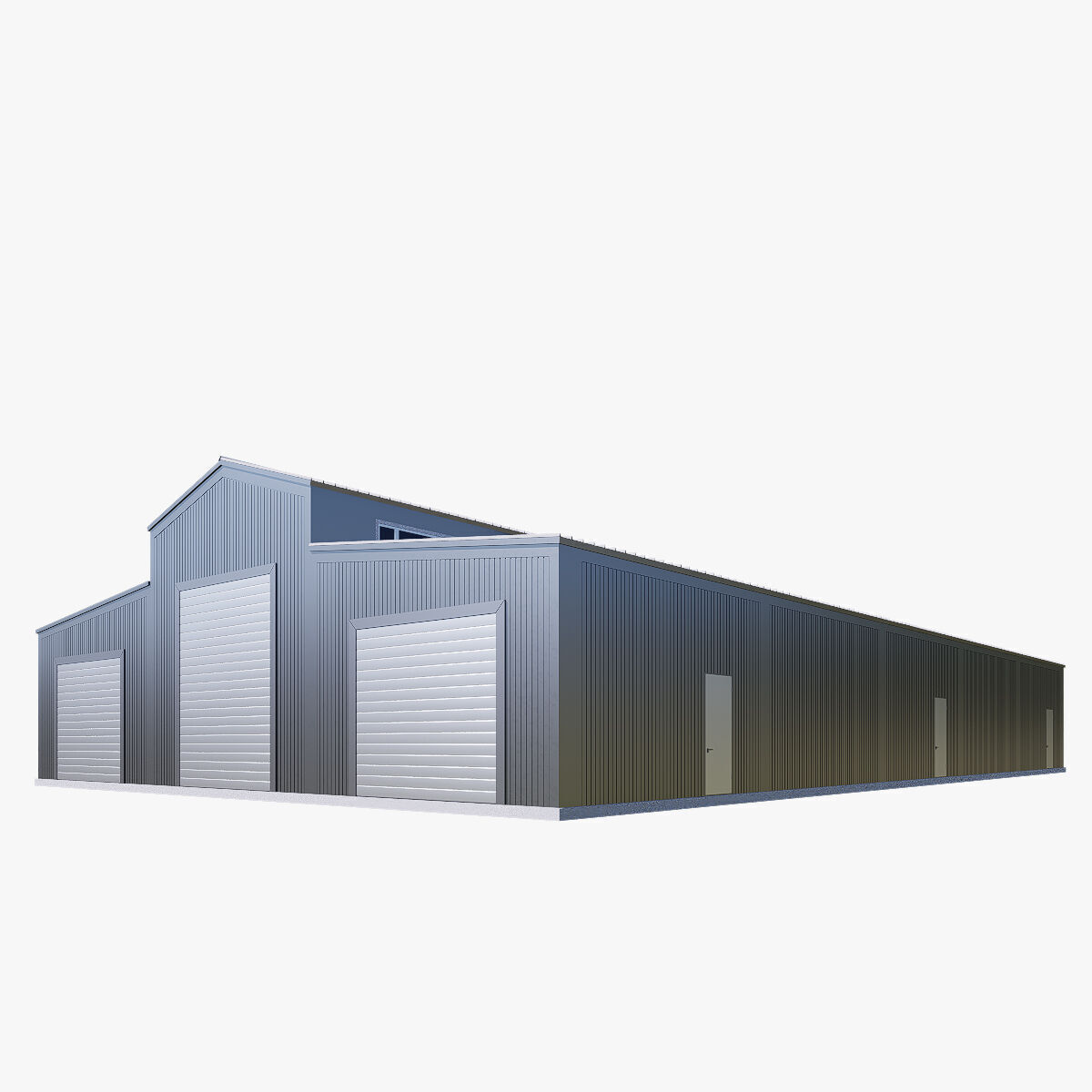 warehouse Low-poly 3D model_4