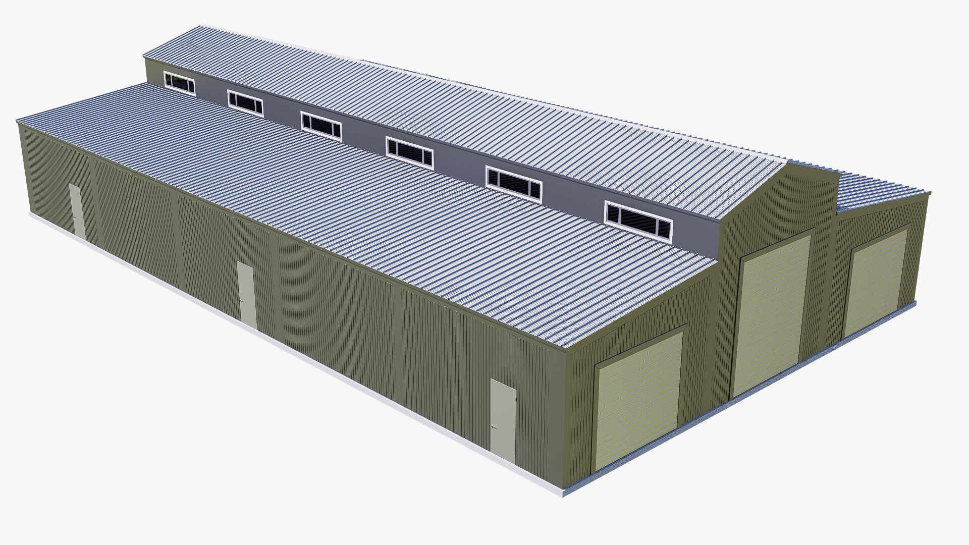 warehouse Low-poly 3D model_2