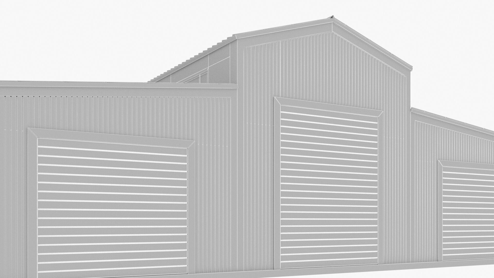 warehouse Low-poly 3D model_8