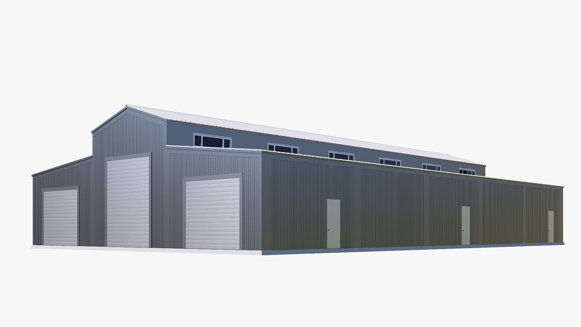 warehouse Low-poly 3D model_5