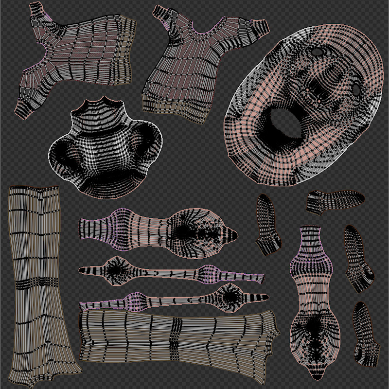 Cartoon Old Man Rigged Game-Animation-Ready Low Poly Low-poly 3D model_16