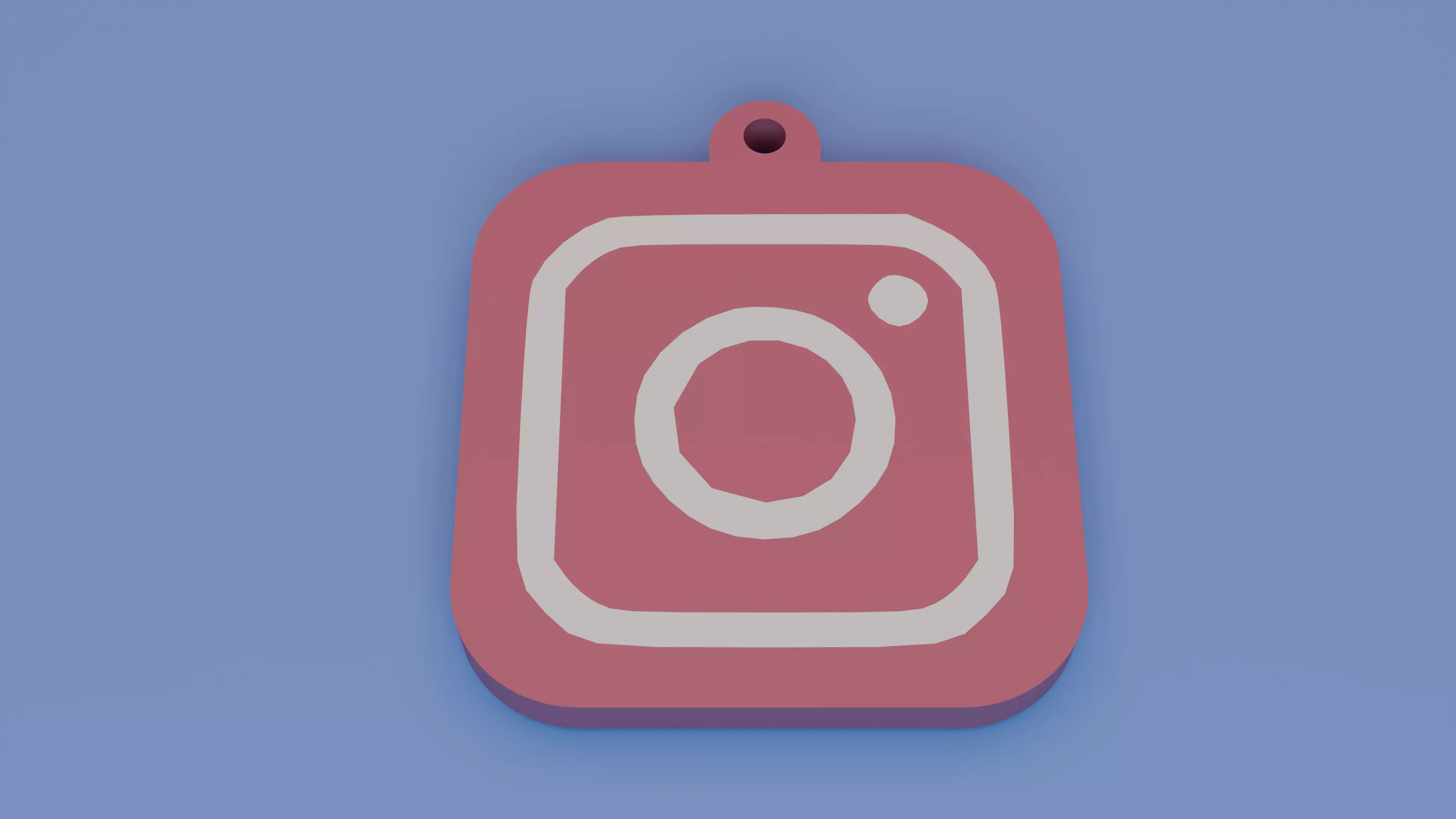 Instagram Logo Keychain 3D print model_0