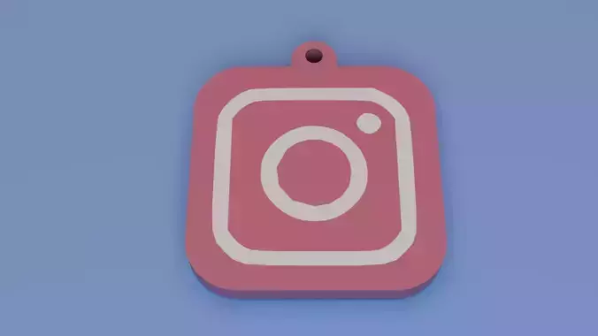 Instagram Logo Keychain
