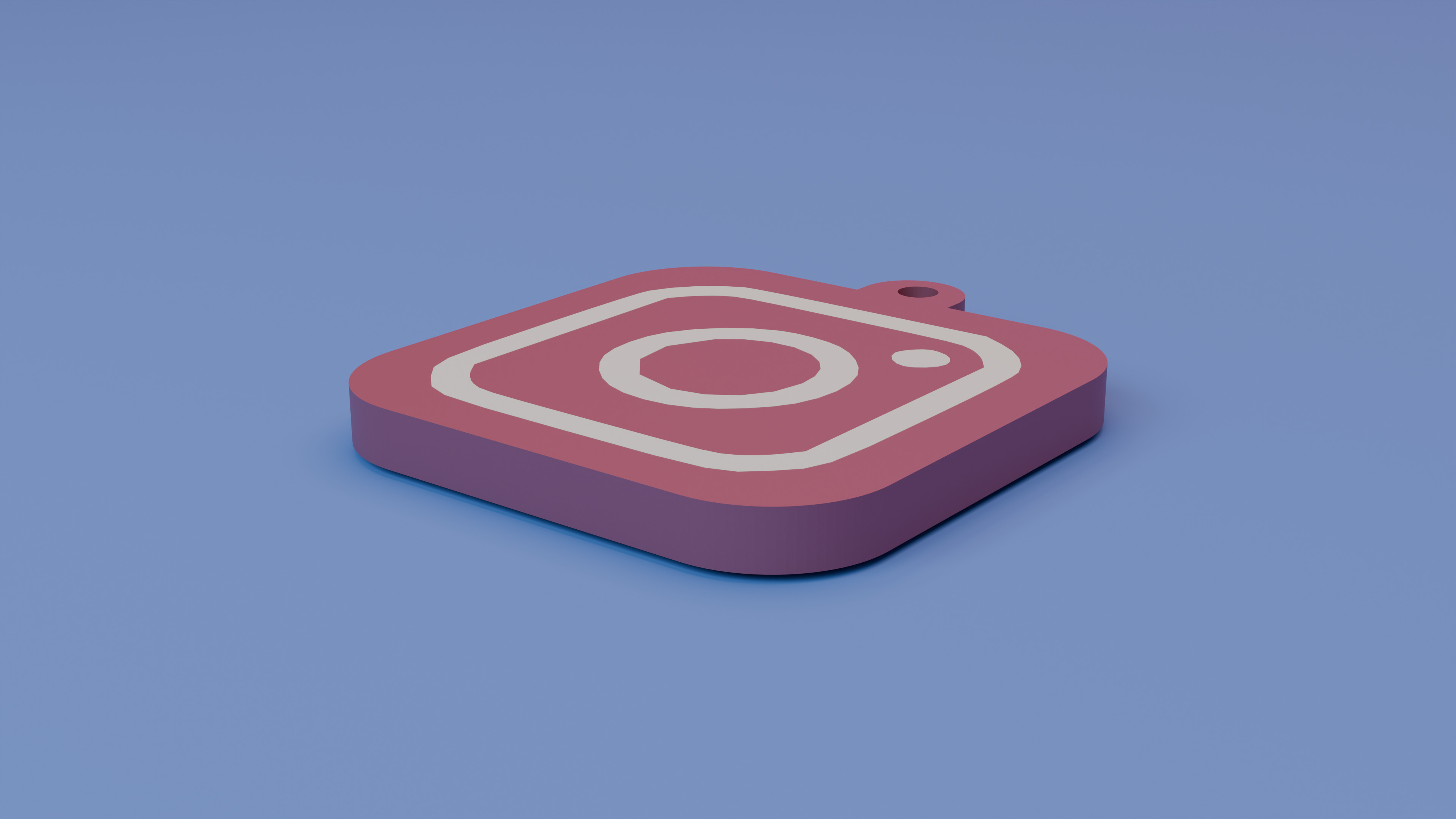 Instagram Logo Keychain 3D print model_2