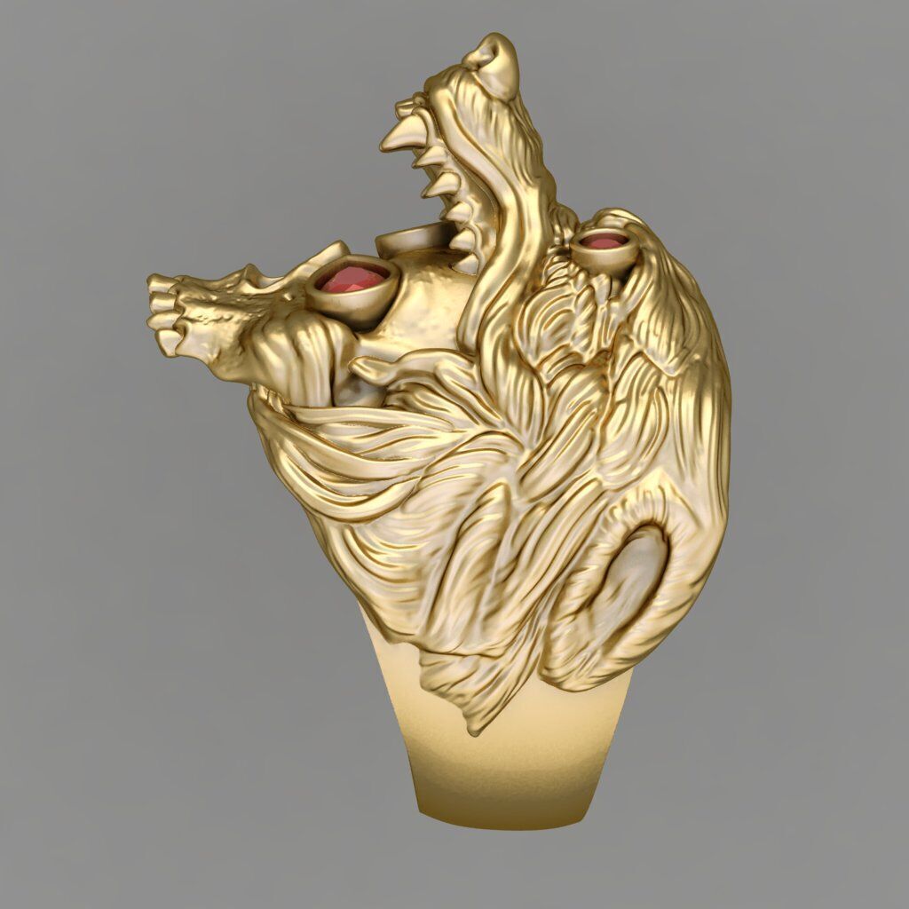 Antique Gents Signet Ring 3D print model_4