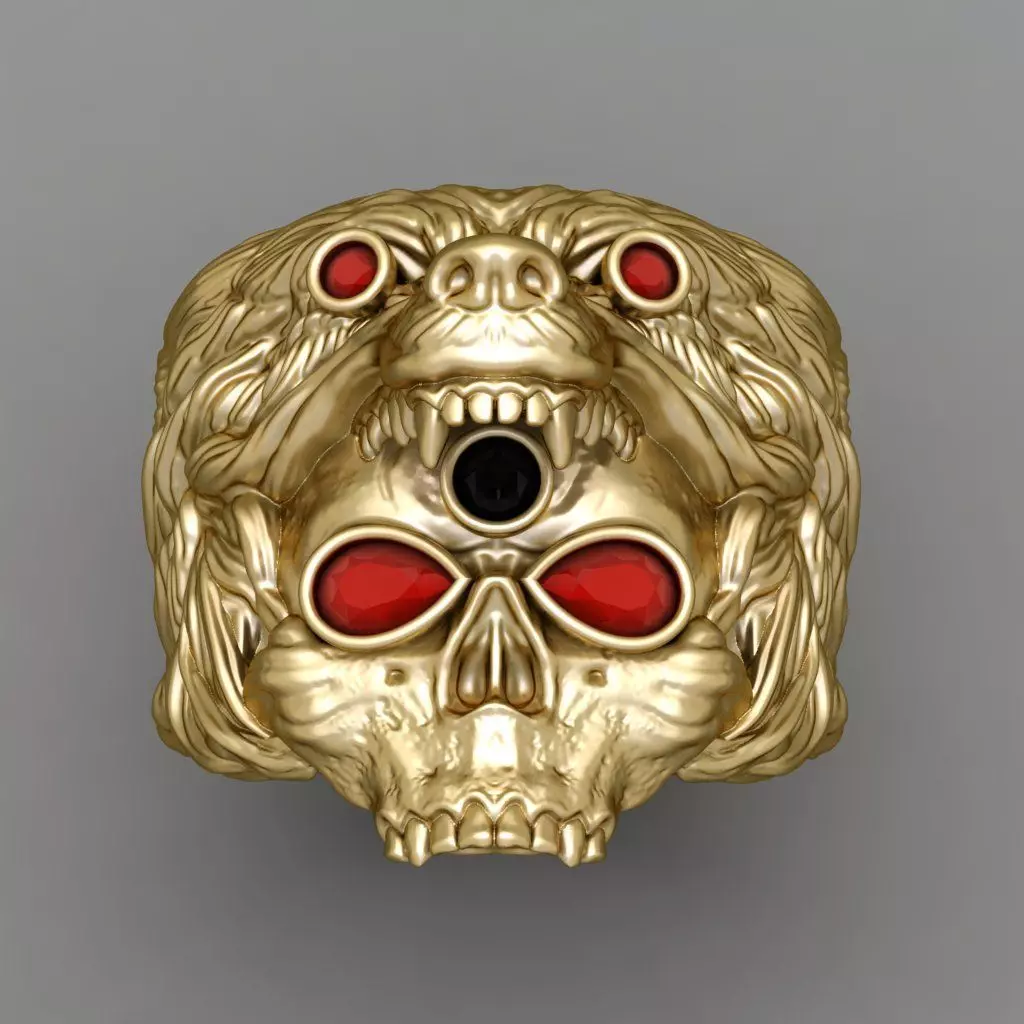 Antique Gents Signet Ring 3D print model_0