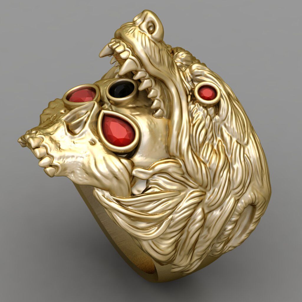 Antique Gents Signet Ring 3D print model_1