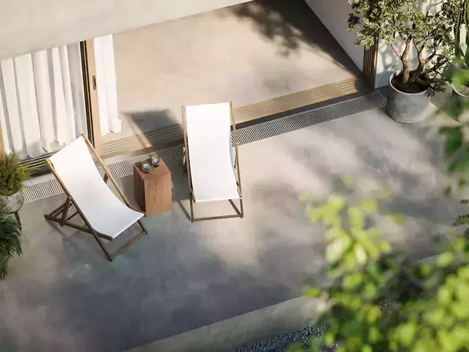 Japan modern terrace