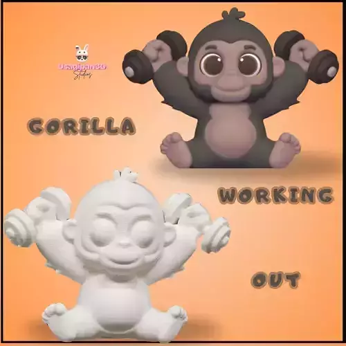 Gorilla Working Out