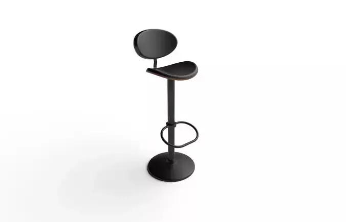 Bar Chair  M02 Low-poly 3D model