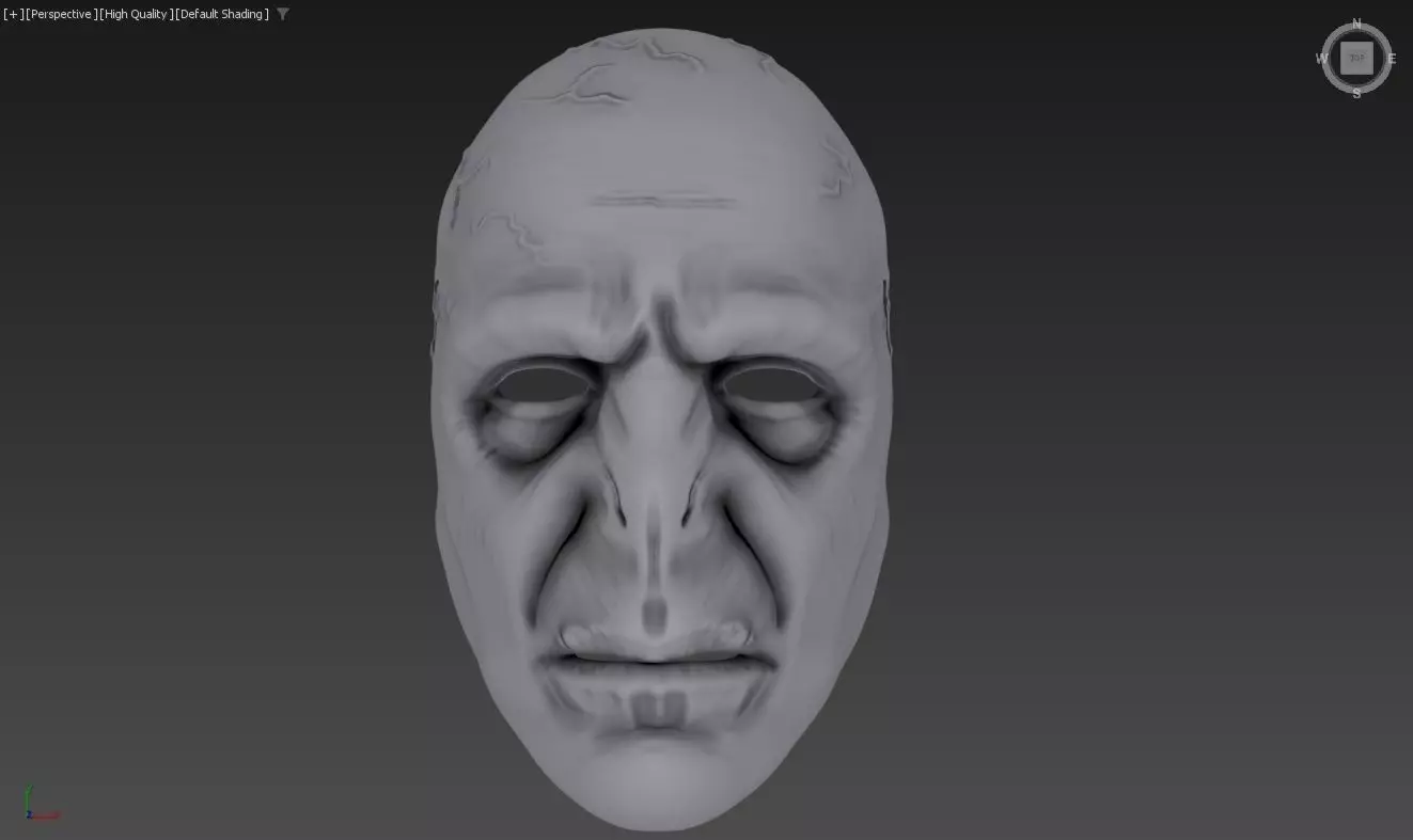 Lord Voldemort Mask 3D Print-Ready STL for True Wizarding Fans 3D print model_0