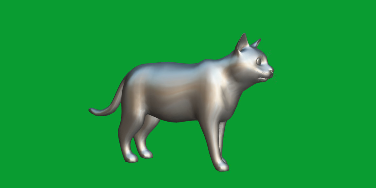 Domestic House Cat Low-poly 3D model_22
