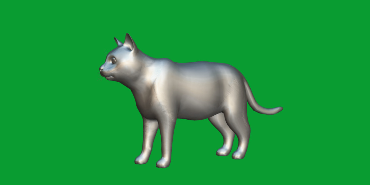 Domestic House Cat Low-poly 3D model_24