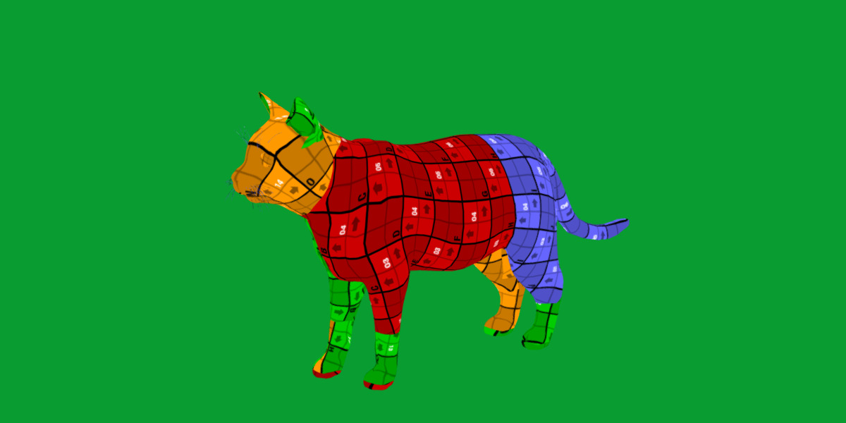 Domestic House Cat Low-poly 3D model_33