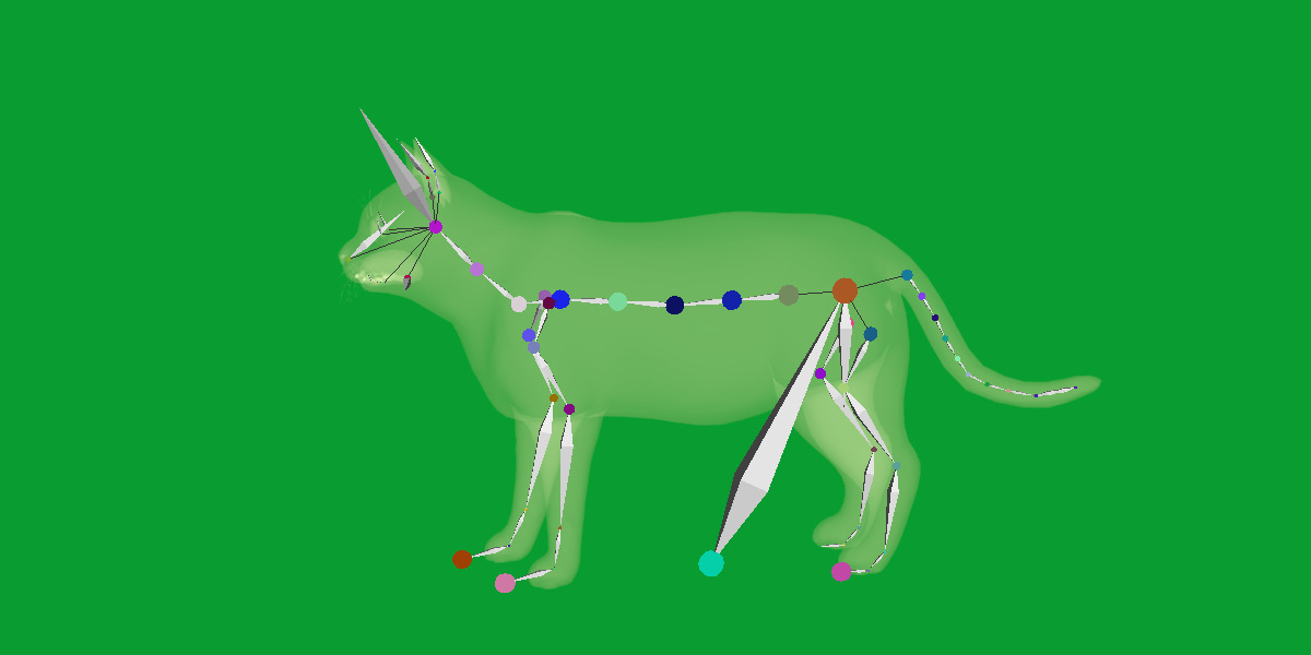 Domestic House Cat Low-poly 3D model_41