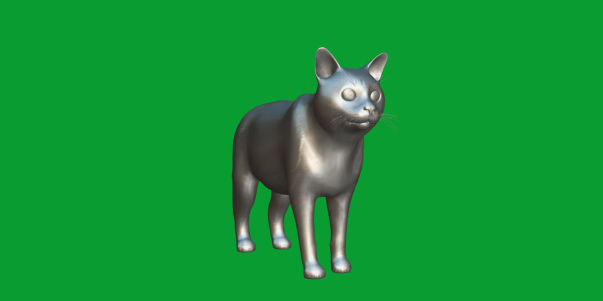 Domestic House Cat Low-poly 3D model_23