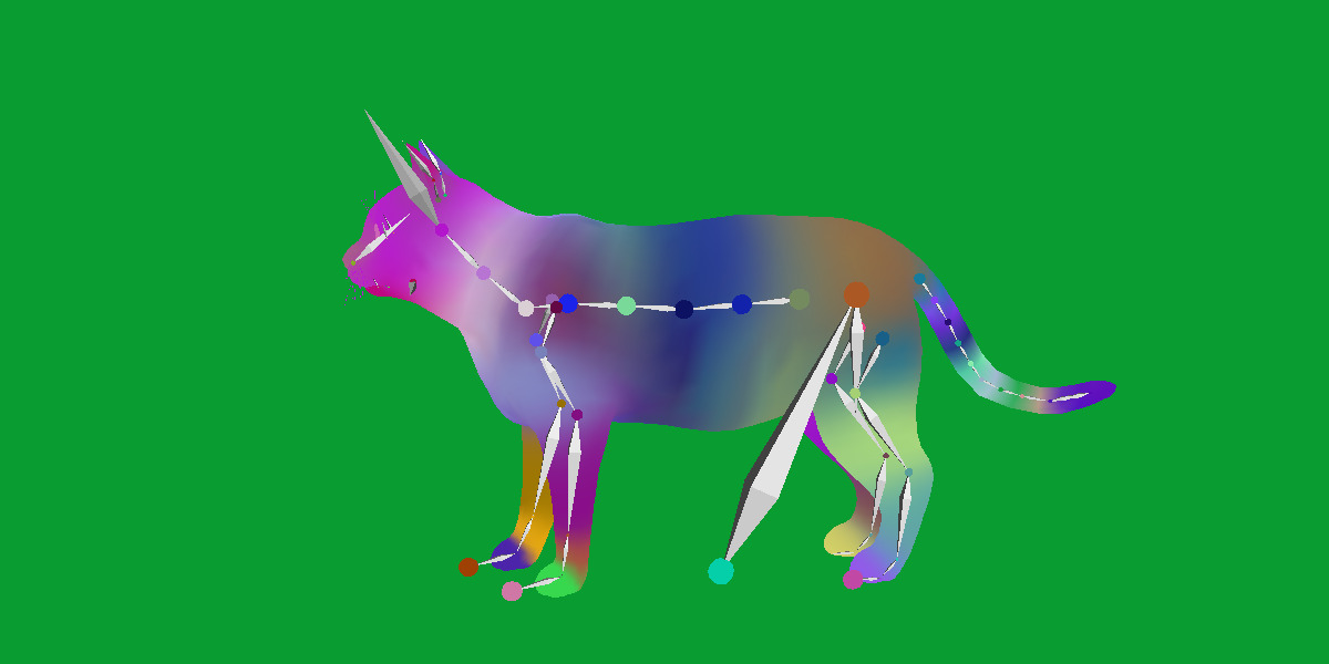 Domestic House Cat Low-poly 3D model_42