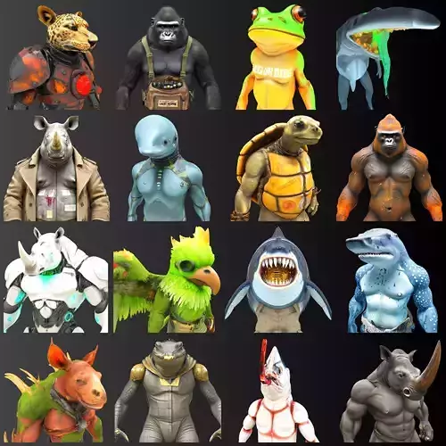 BeastBound Guardians - Anthro Warrior Collection