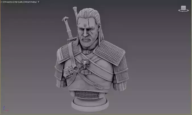 Geralt of Rivia  Monster Slayer in Legendary Detail 3D print model