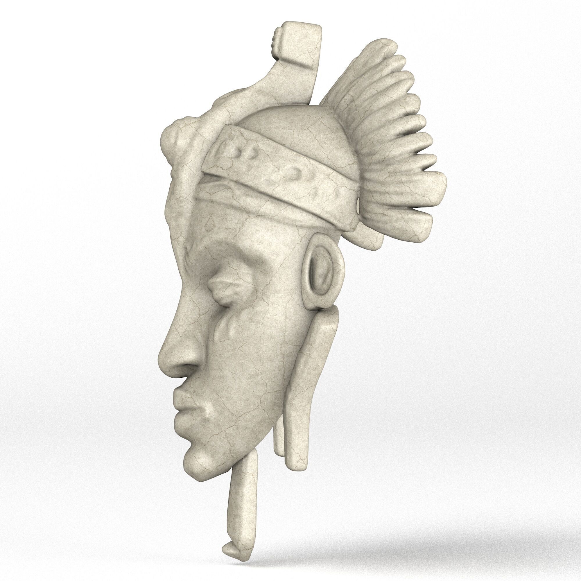 African Mask 3D model_2