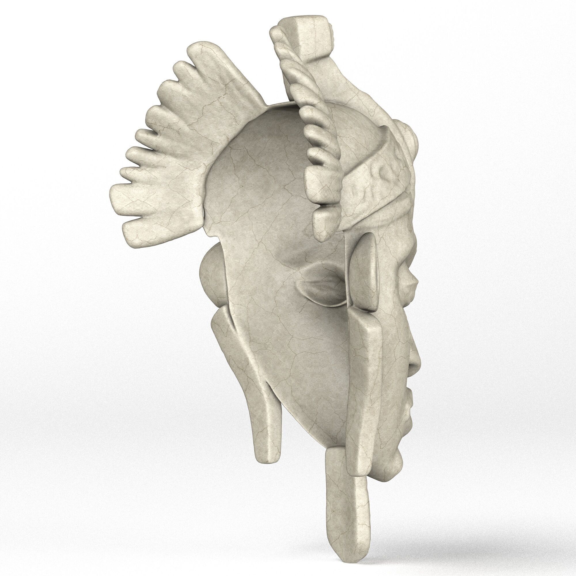 African Mask 3D model_5