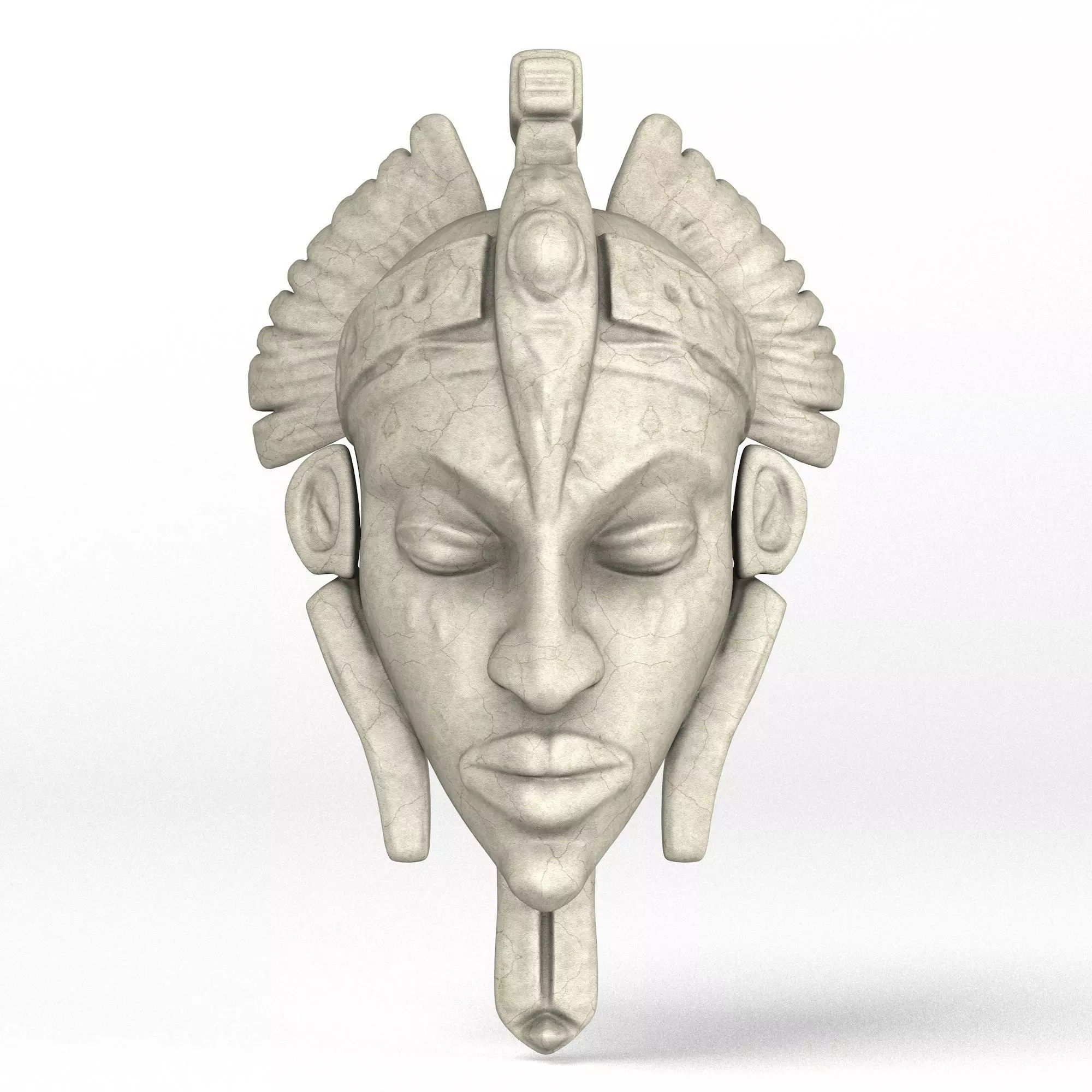 African Mask 3D model_0