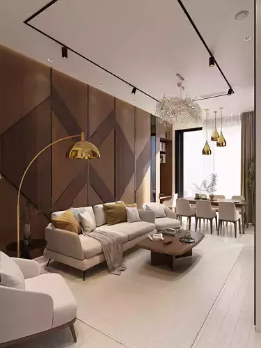 Apartmen Home interior FULL 3D model