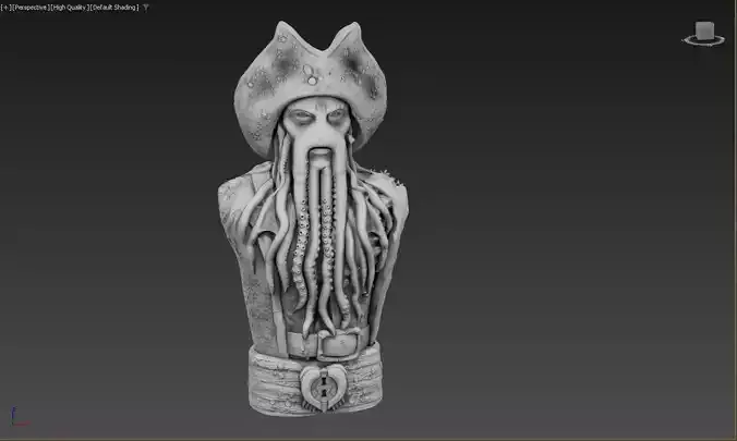 Davy Jones  3D Printable Model of the Legendary Sea Captain 3D print model
