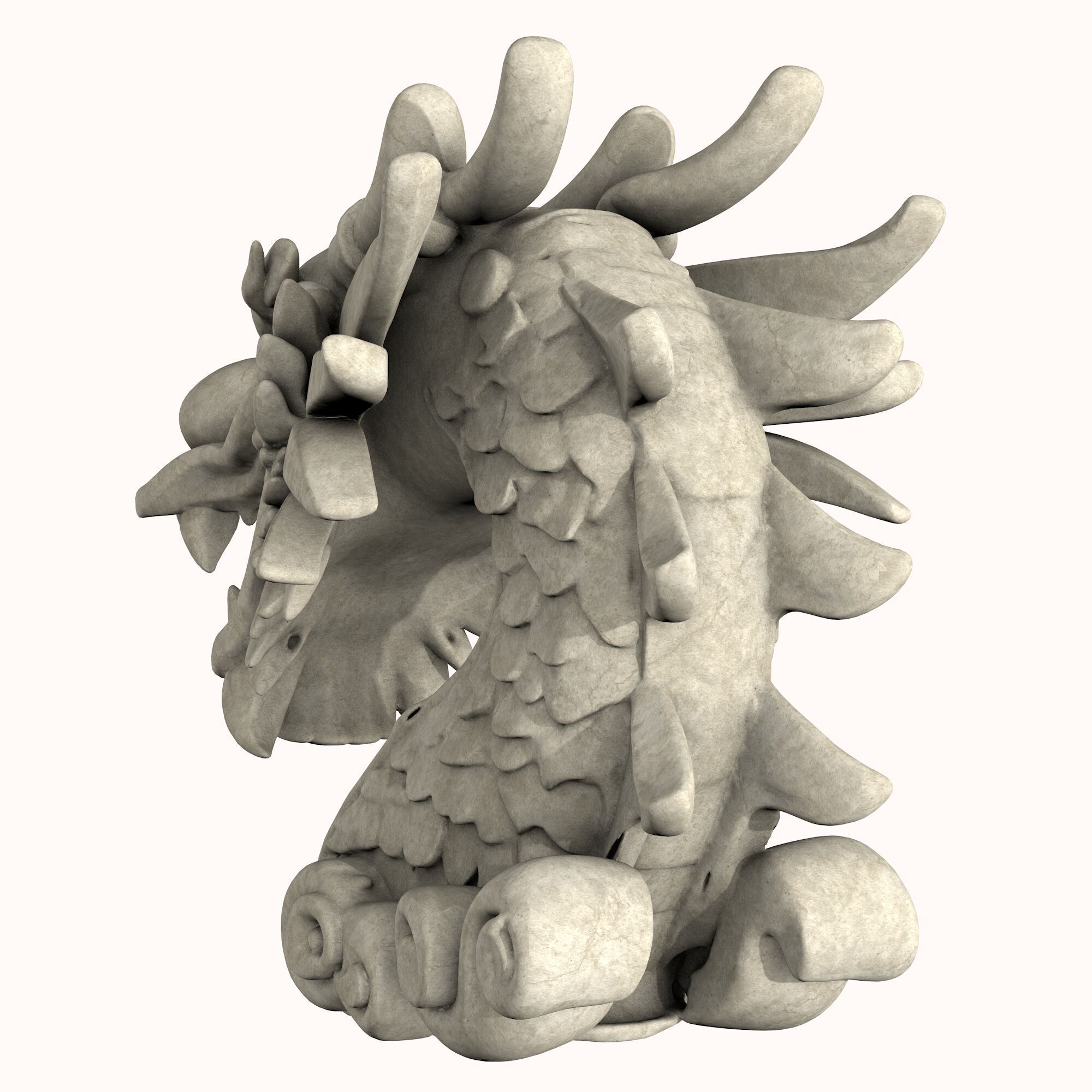 Dragon Head 3D model_4