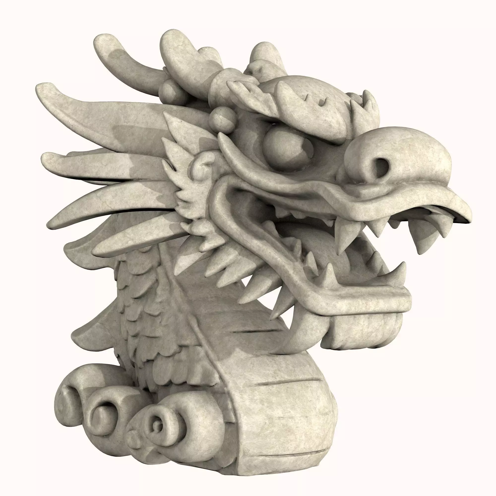 Dragon Head 3D model_0