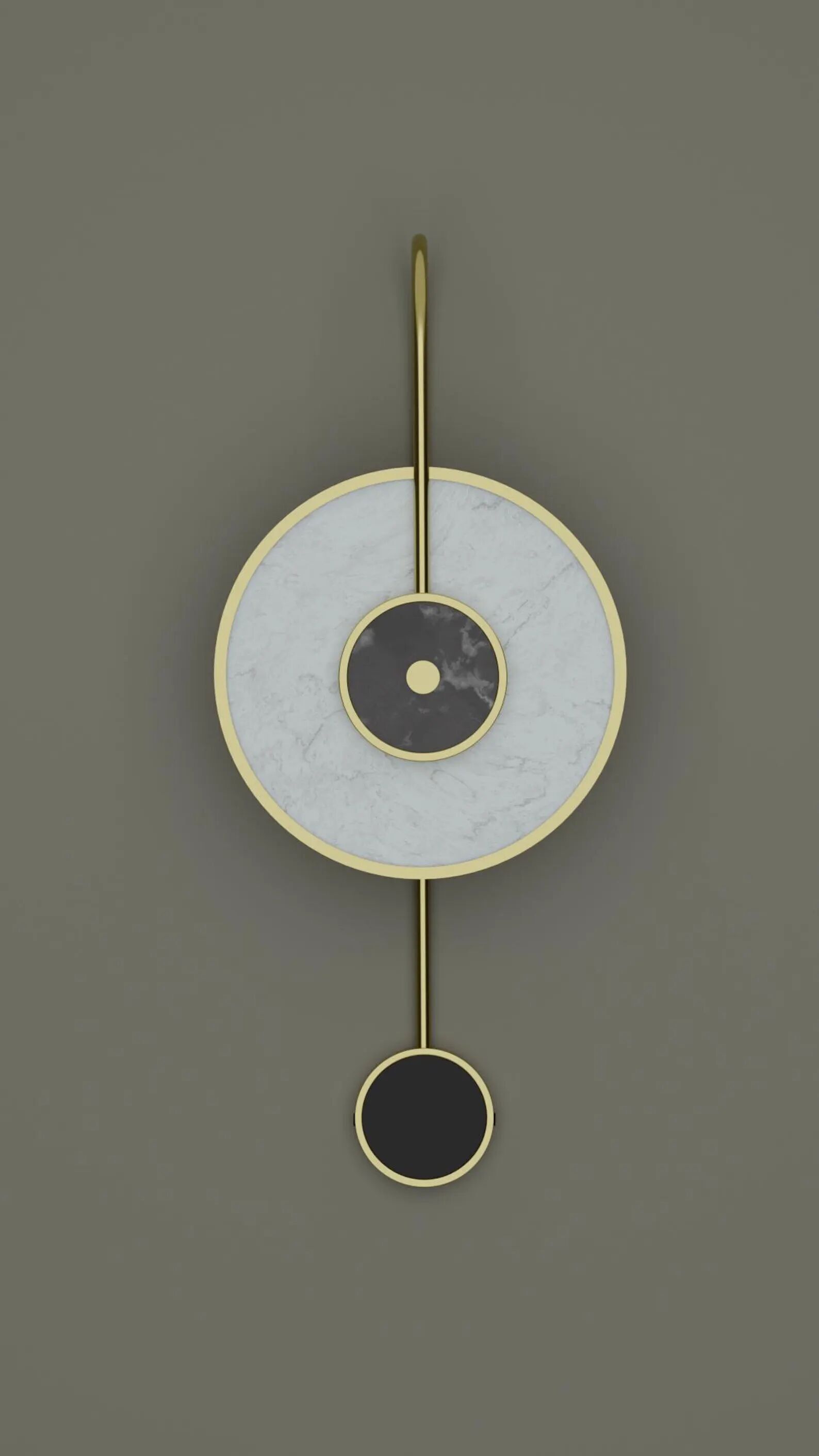 MARBLE WALL SCONCE LAMP 3D model_3