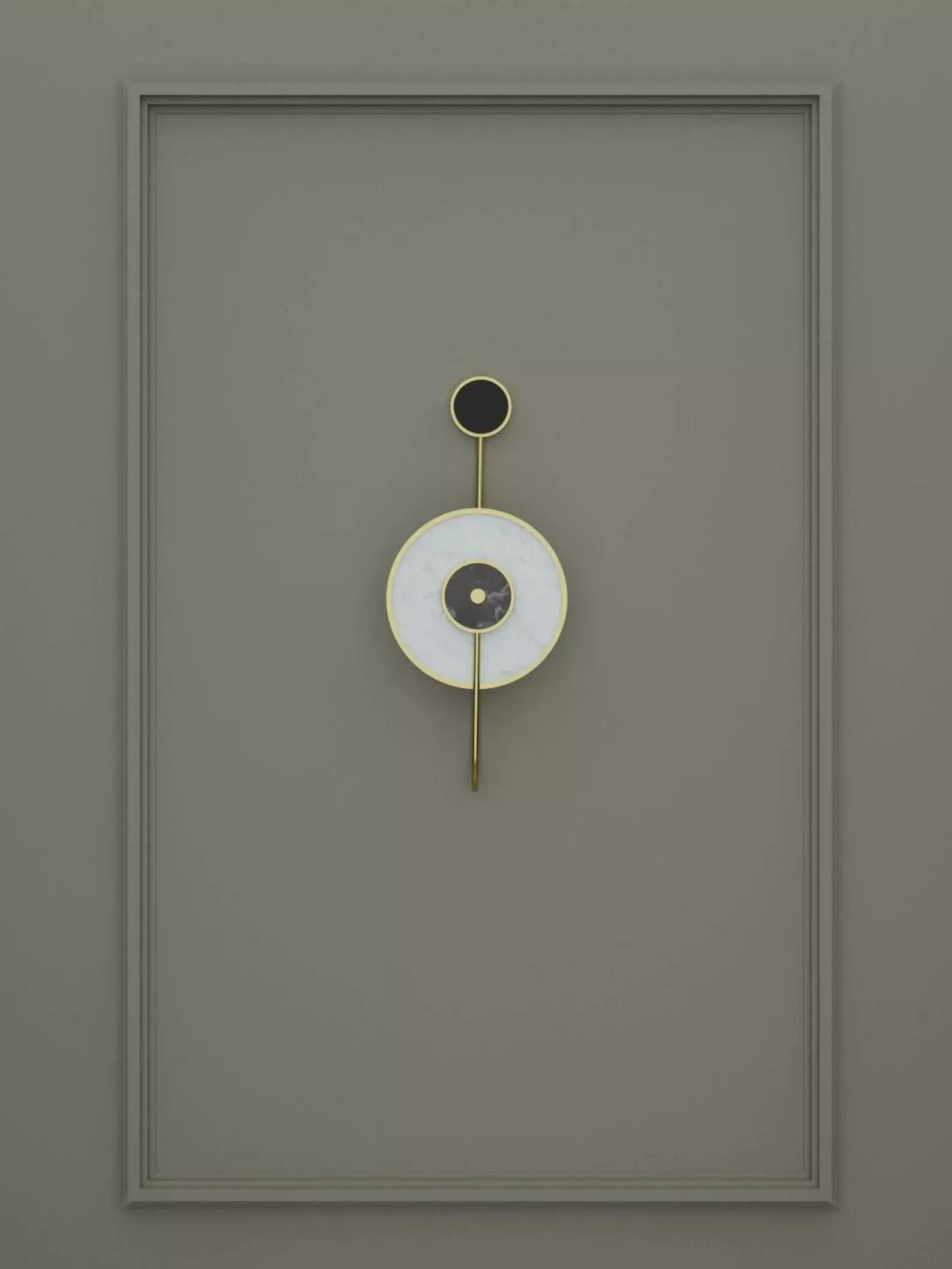 MARBLE WALL SCONCE LAMP 3D model_0