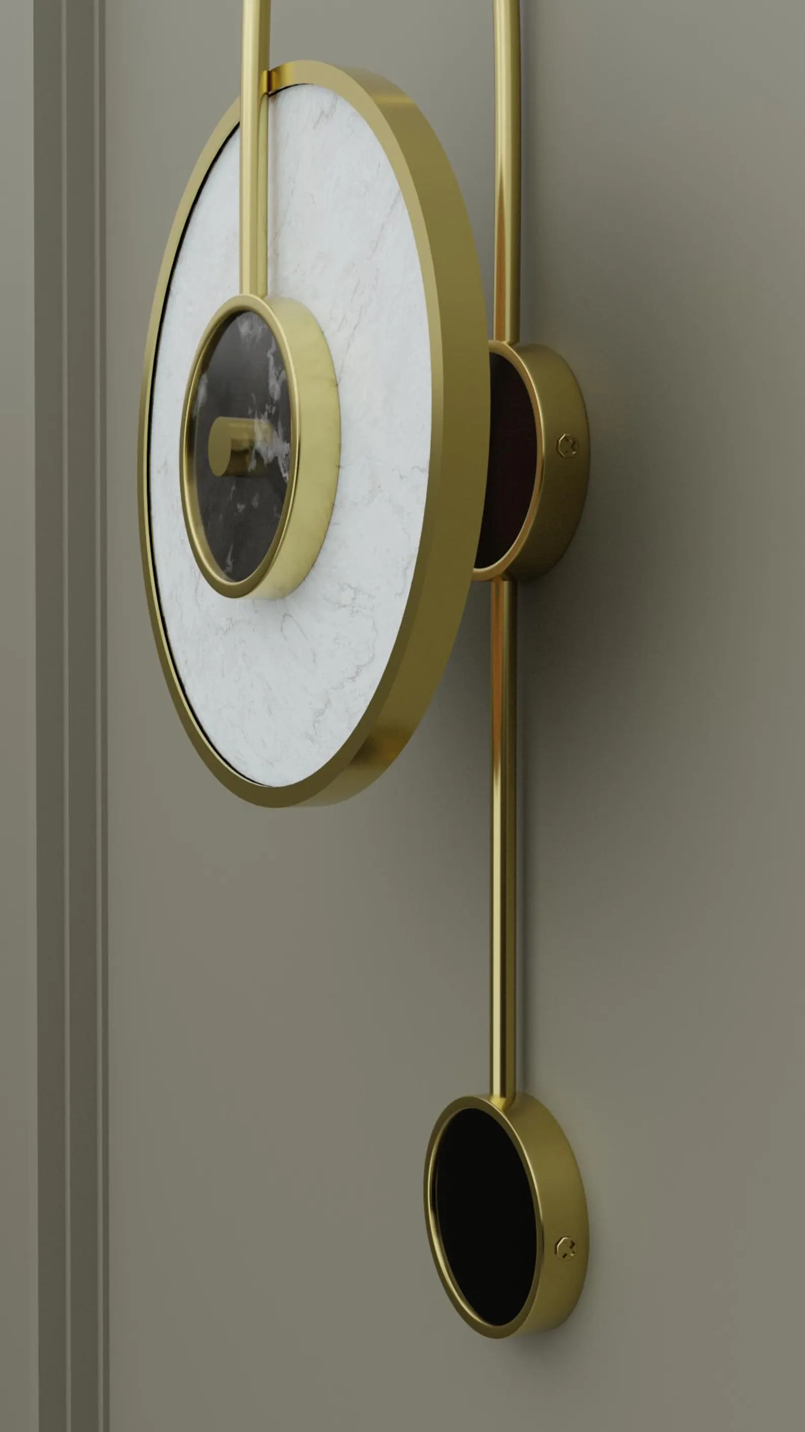 MARBLE WALL SCONCE LAMP 3D model_6