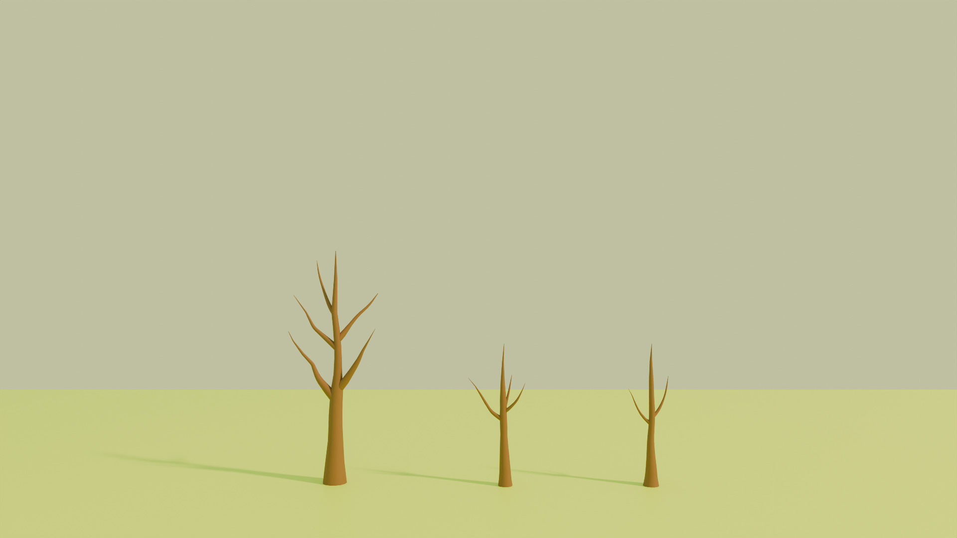 Stylized Low poly cartoon trees Low-poly 3D model_15