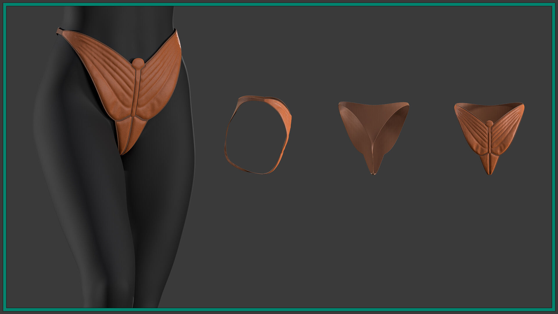 12 female panty-vol2 3D model_2