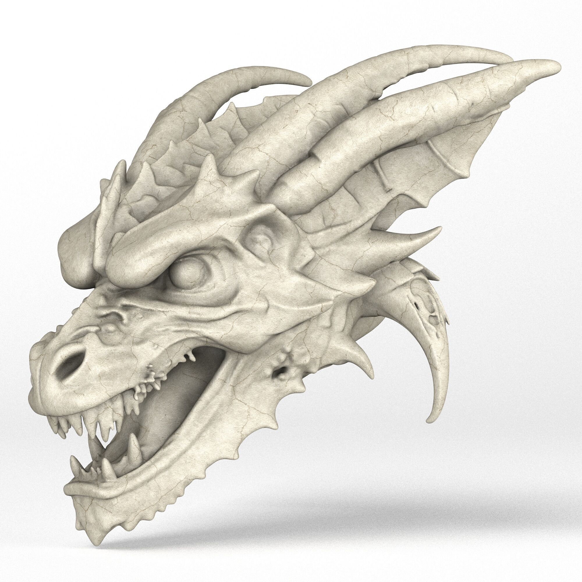 Gargoyle Head 8 3D print model_1