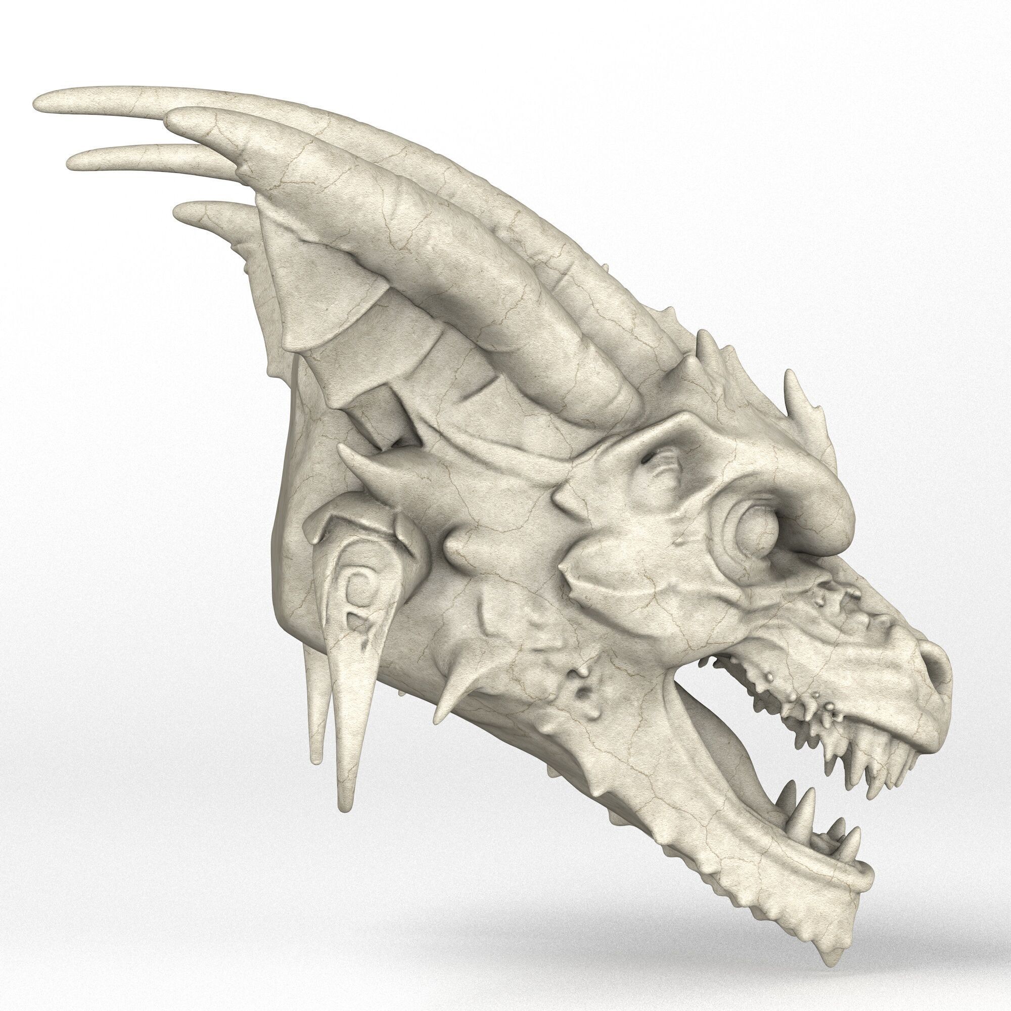 Gargoyle Head 8 3D print model_4