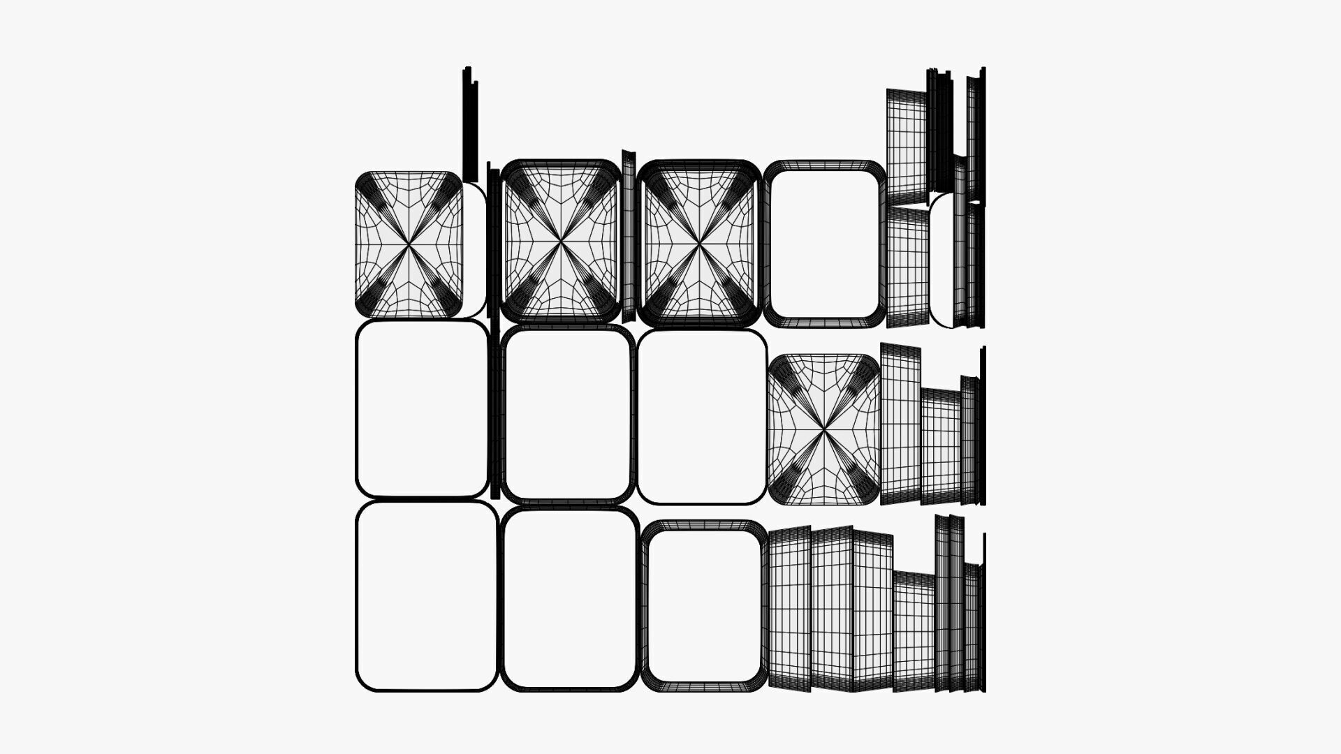 Basic Butter Spread Container Geometry Only No Textures 3D model_5
