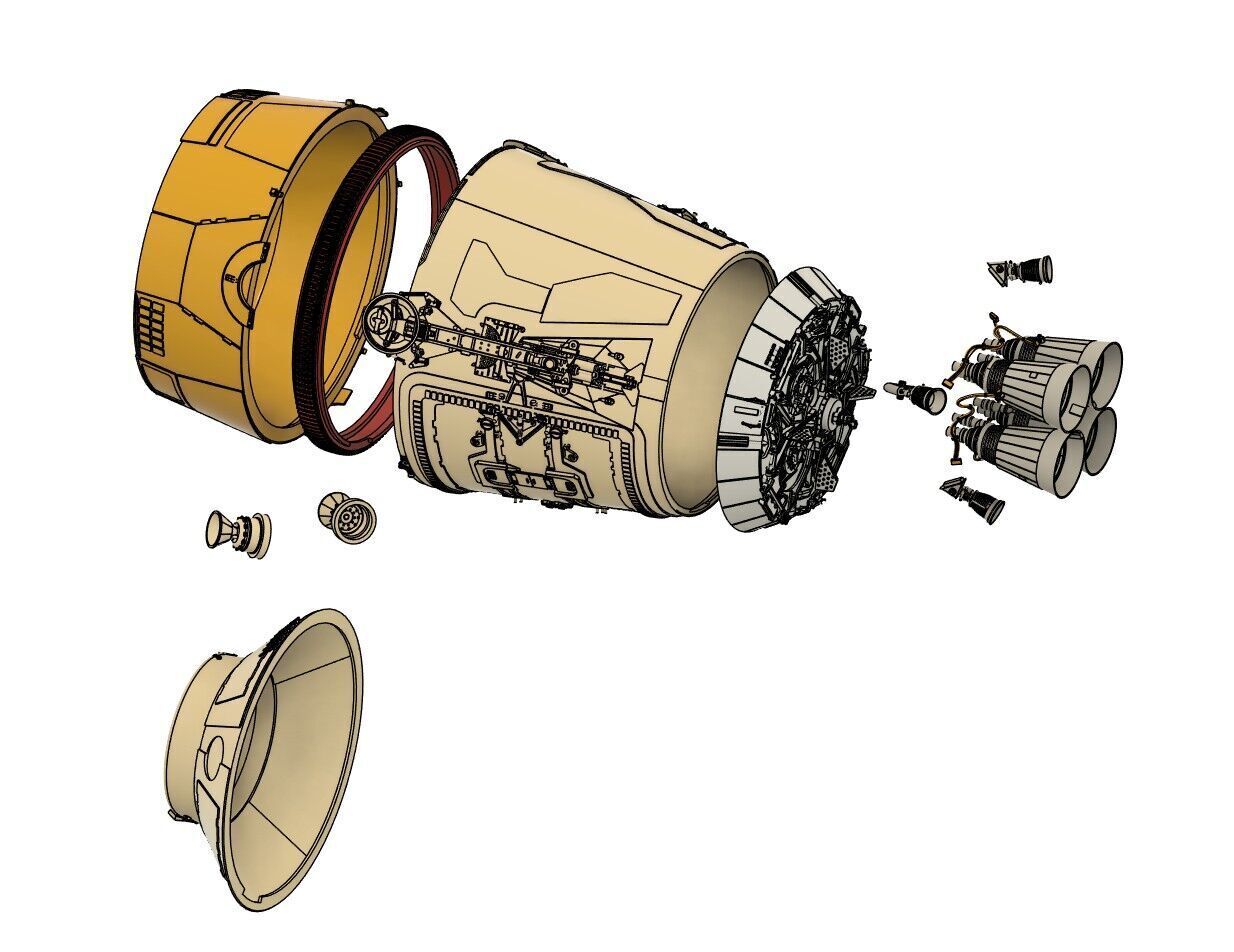 ESCAPE POD A NEW HOPE 3D print model_1