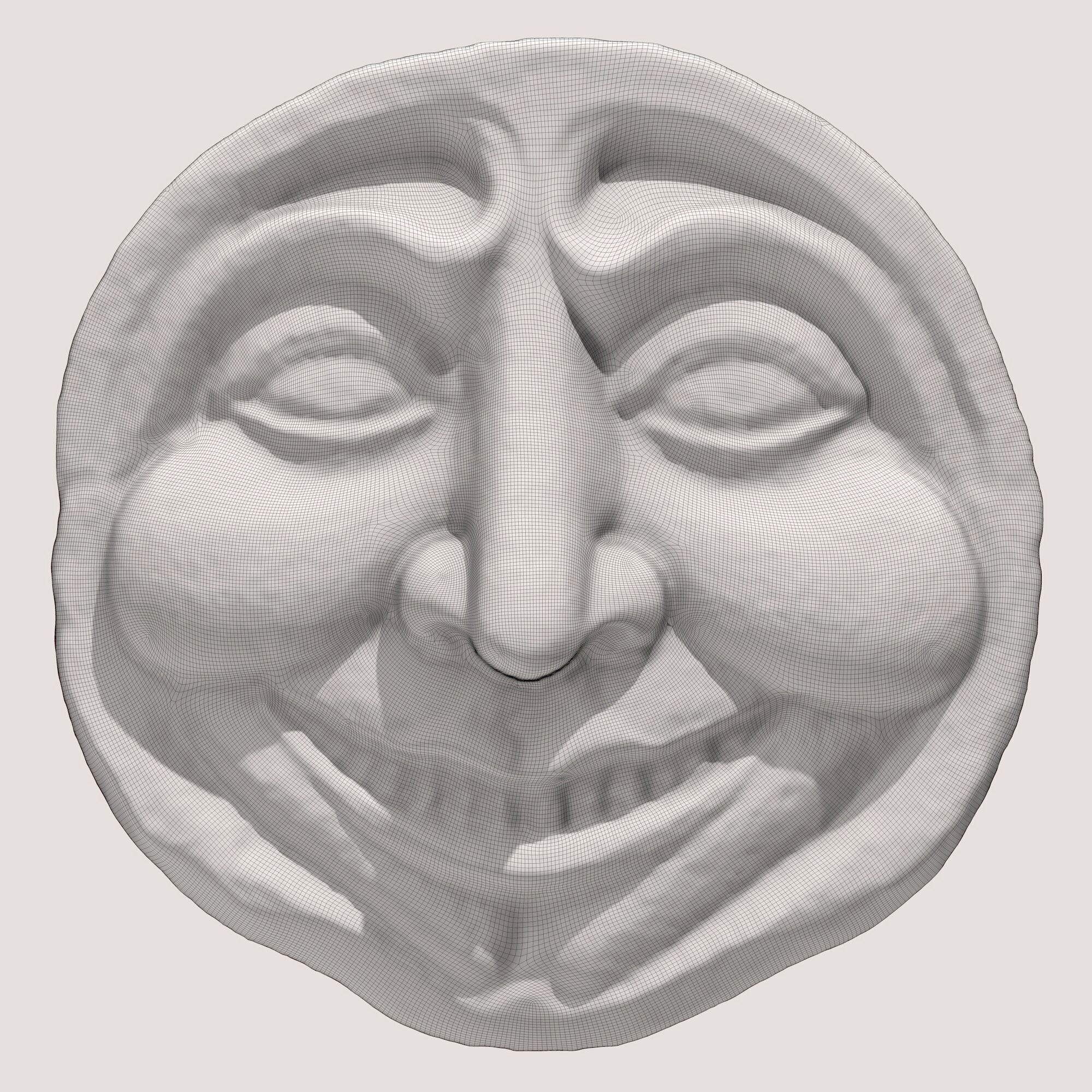 Moon Face 6 3D model_5