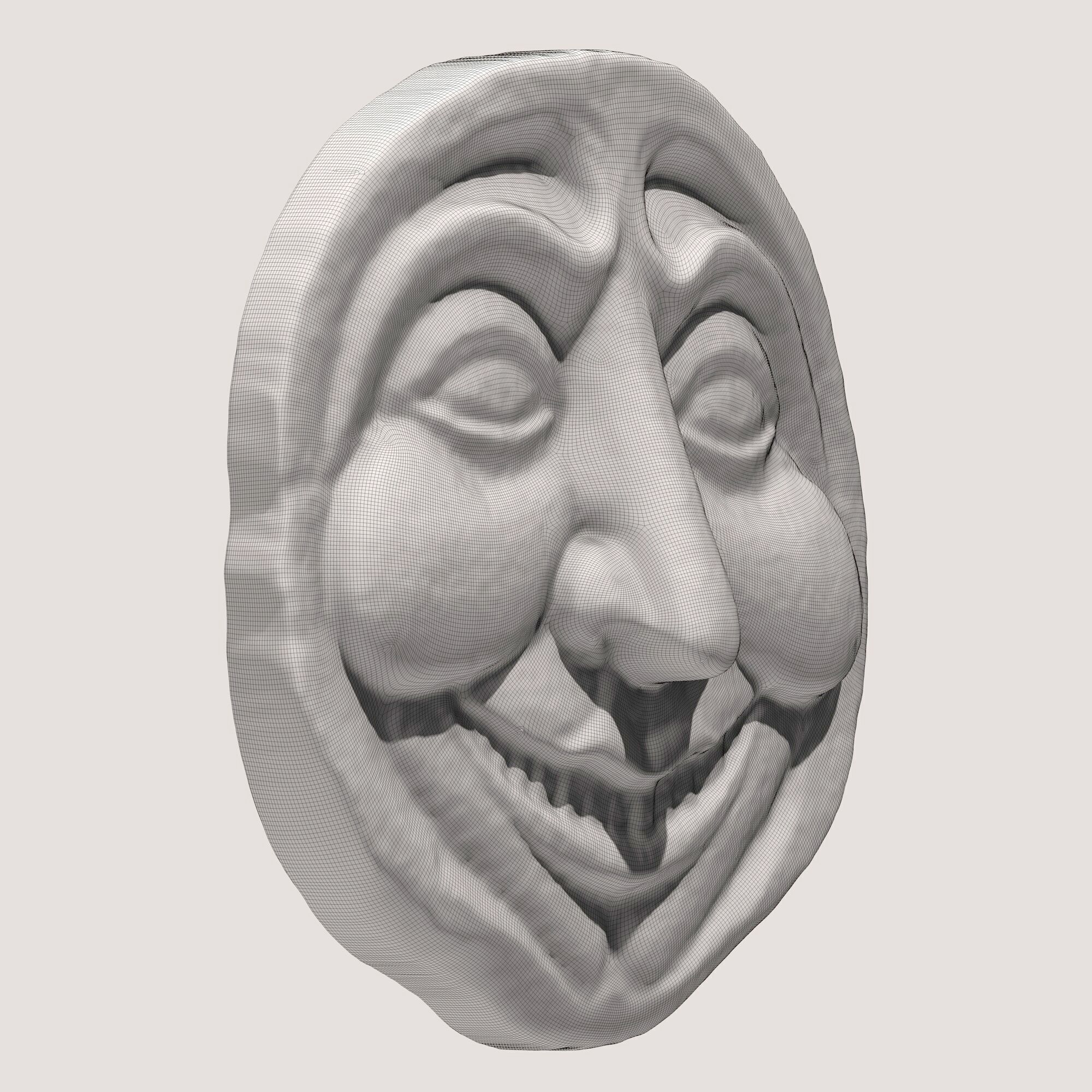 Moon Face 6 3D model_6