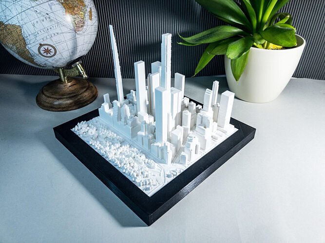 MIDTOWN MANHATTAN SKYSCRAPERS - CENTRAL PARK 3D print model