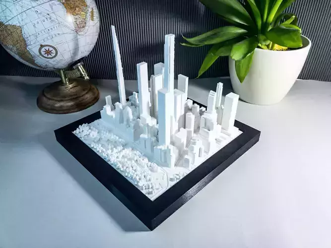 MIDTOWN MANHATTAN SKYSCRAPERS - CENTRAL PARK 3D print model MIDTOWN MANHATTAN SKYSCRAPERS - CENTRAL PARK 3D print model