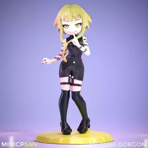 Medusa Gorgon - Stylish Black Sleeveless Outfit - Soul Eater