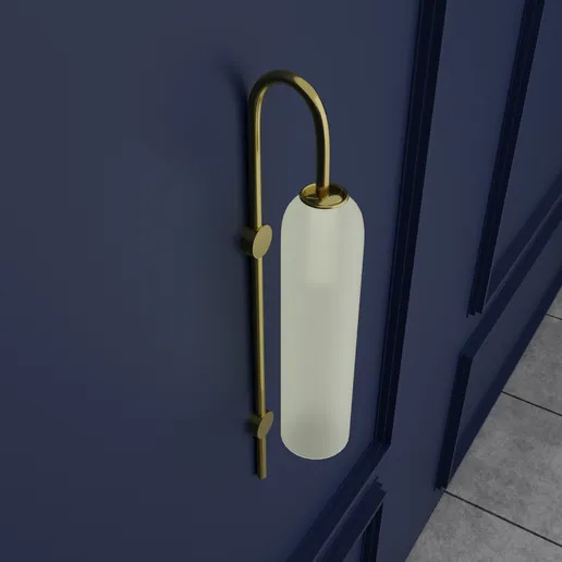 ART DECO WALL LIGHT Low-poly 3D model_3