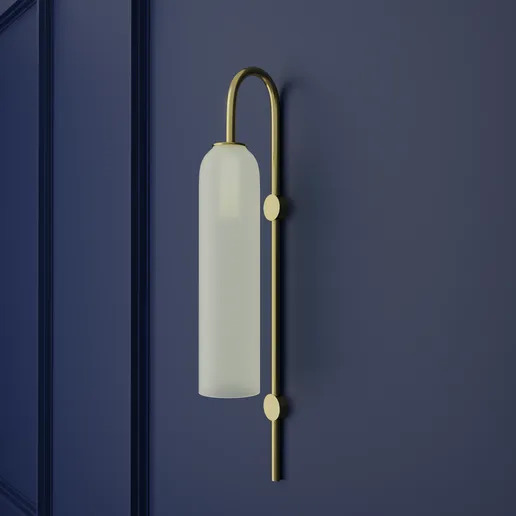 ART DECO WALL LIGHT Low-poly 3D model_2