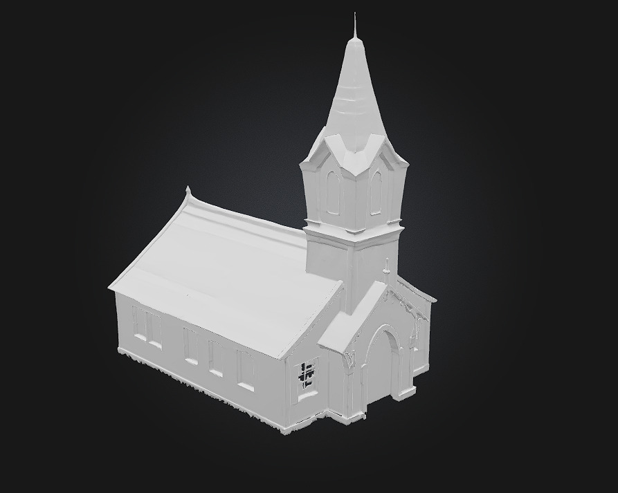 Stone Chapel  Sacred Serenity in Stone 3D model_6