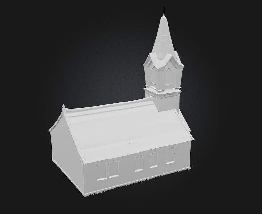 Stone Chapel  Sacred Serenity in Stone 3D model_7