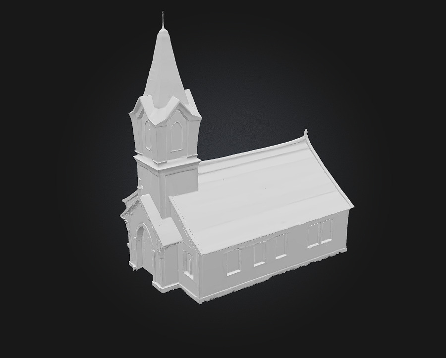 Stone Chapel  Sacred Serenity in Stone 3D model_5