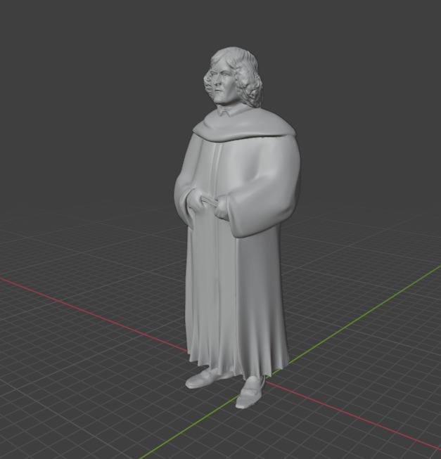 Nicolaus Copernicus 3D print model_1